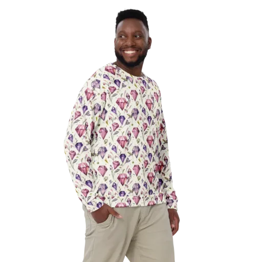 Gem Garden on a Sweatshirt
