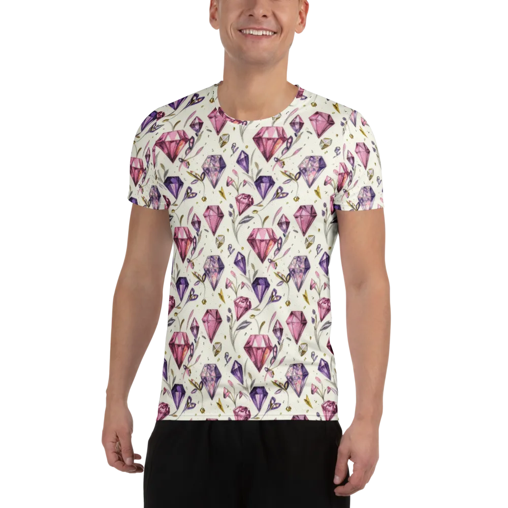 Gem Garden on Men's Athletic T-Shirt — Front