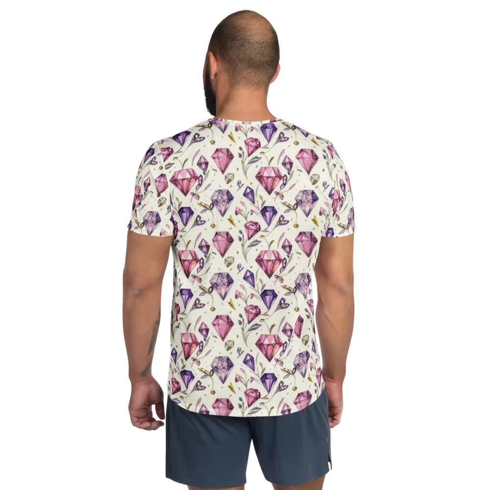 Gem Garden on Men's Athletic T-Shirt — Back