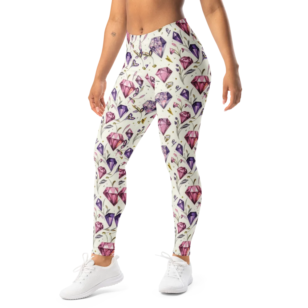 Gem Garden on Leggings — Left Front