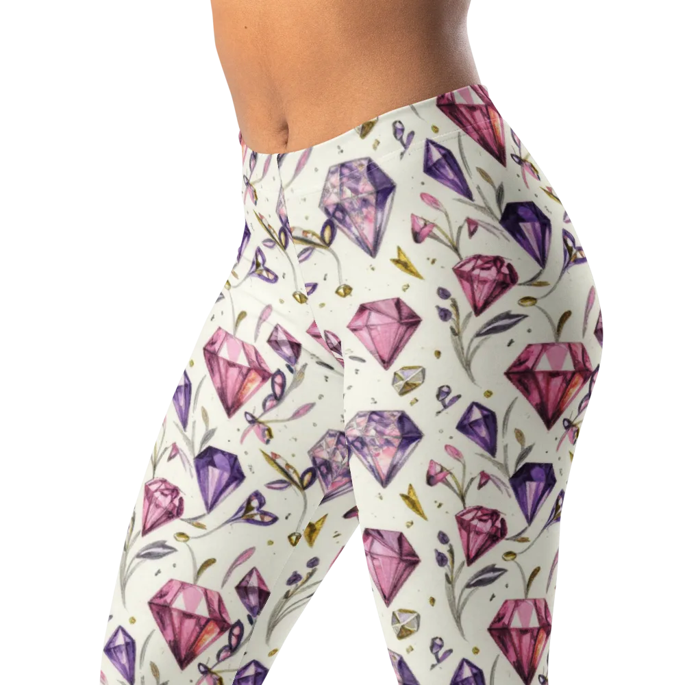 Gem Garden on Leggings — Left Front