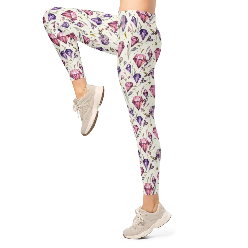 Gem Garden on Leggings — Left