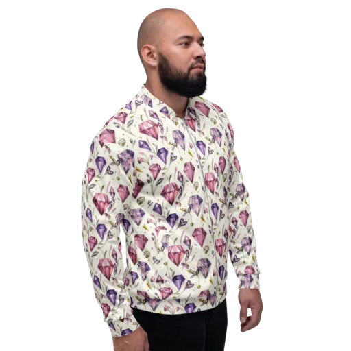 Gem Garden on a Bomber Jacket