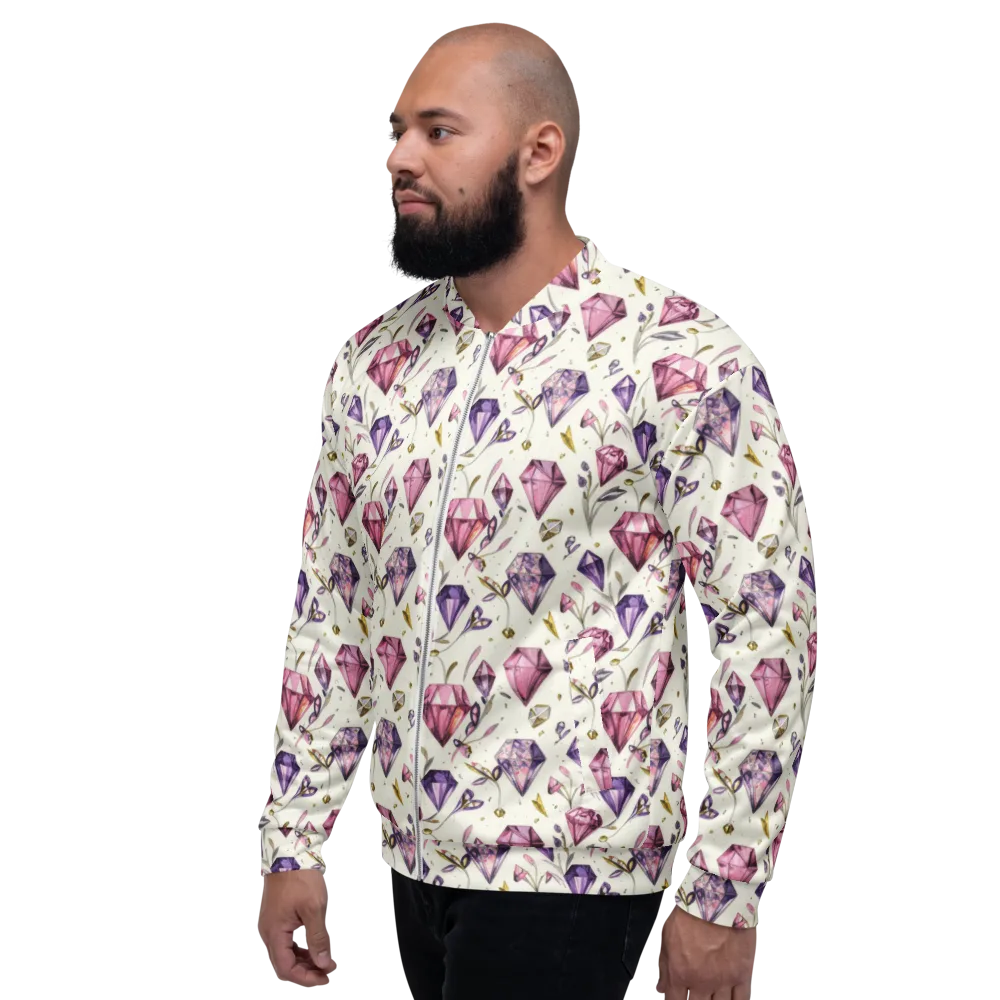 Gem Garden on Bomber Jacket — Left