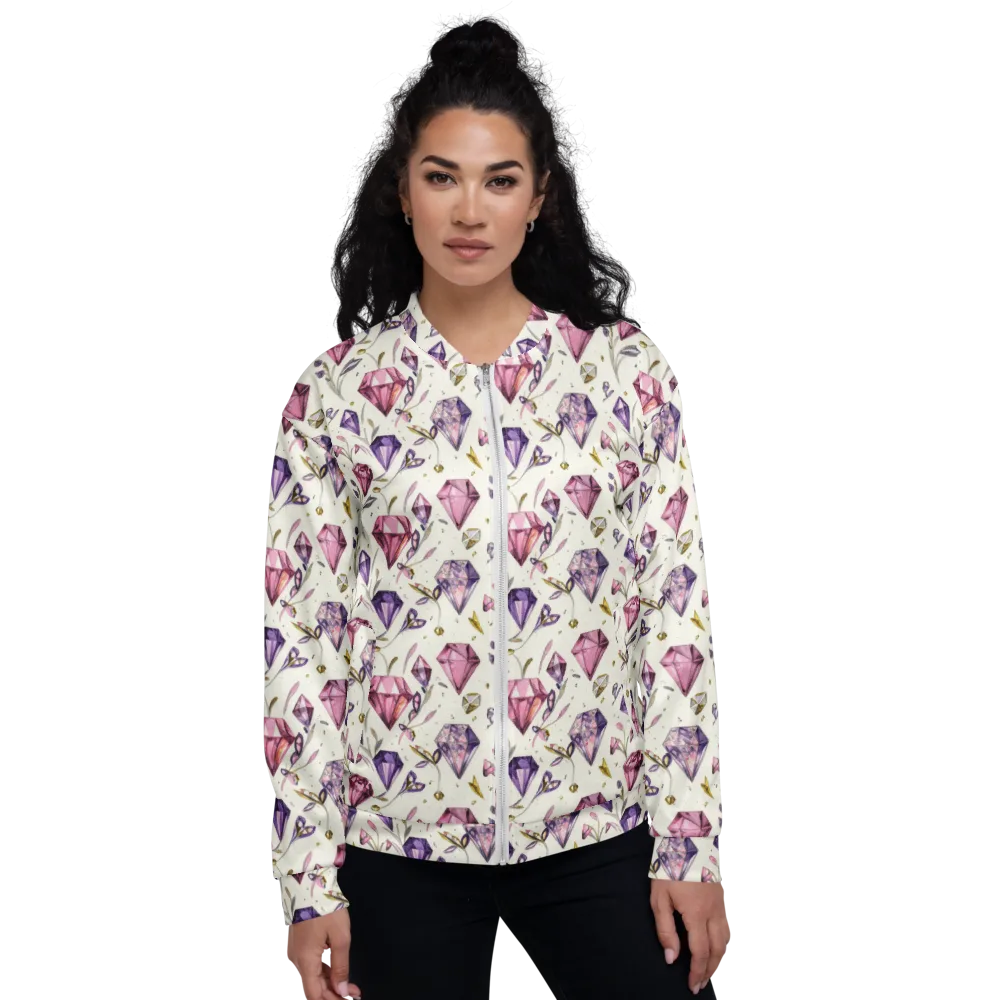 Gem Garden on Bomber Jacket — Front