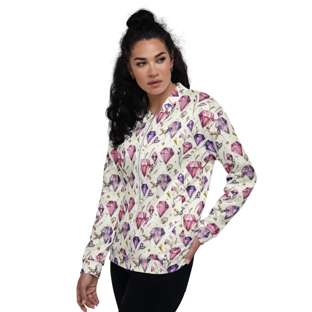 Gem Garden on Bomber Jacket — Left
