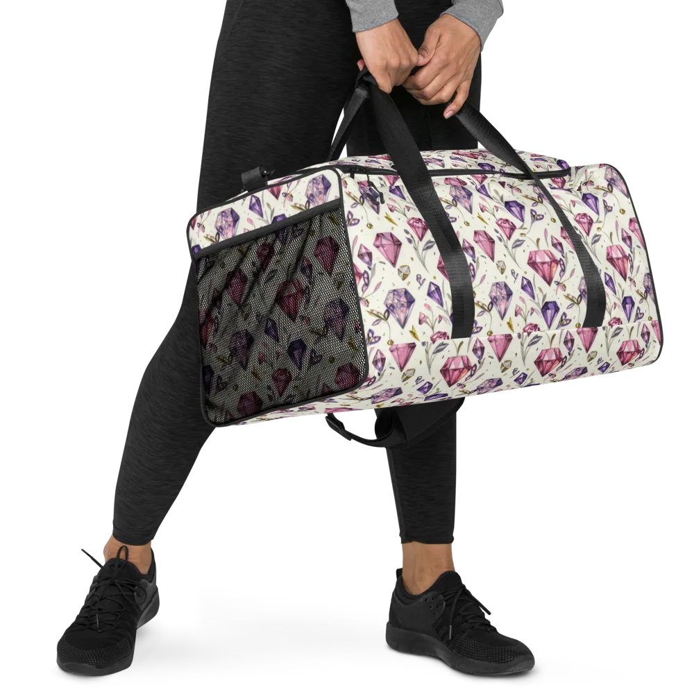 Gem Garden on Duffle Bag — Right Front