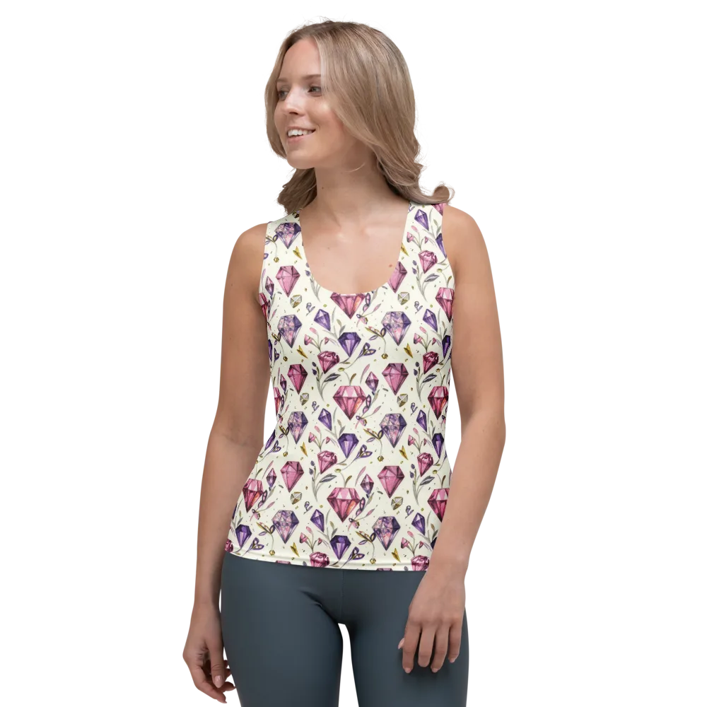 Gem Garden on Women's Tank Top — Front