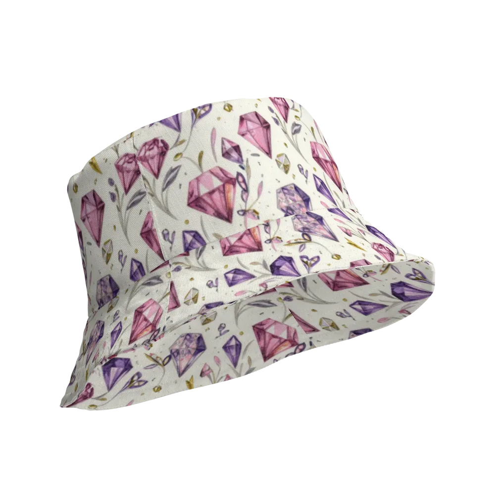 Gem Garden on Reversible Bucket Hat — Product details Outside