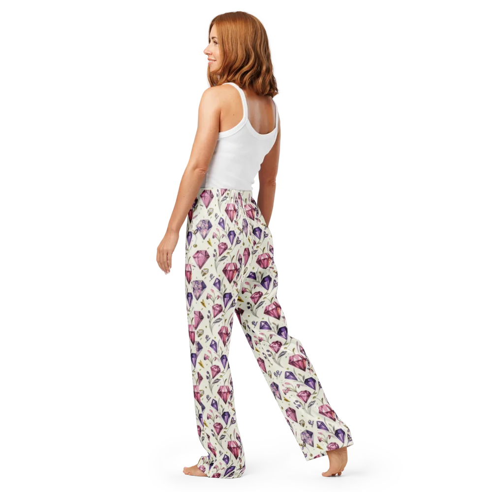 Gem Garden on Women's Pajama Pants — Back