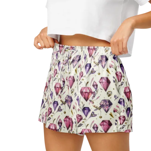 Gem Garden on a Women's Pajama Shorts