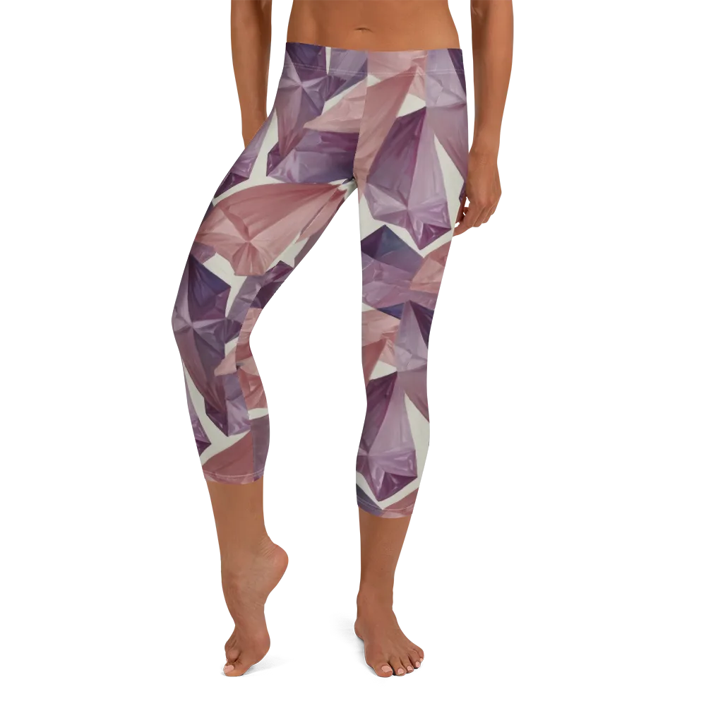 Amethyst Fold on Capri Leggings — Front