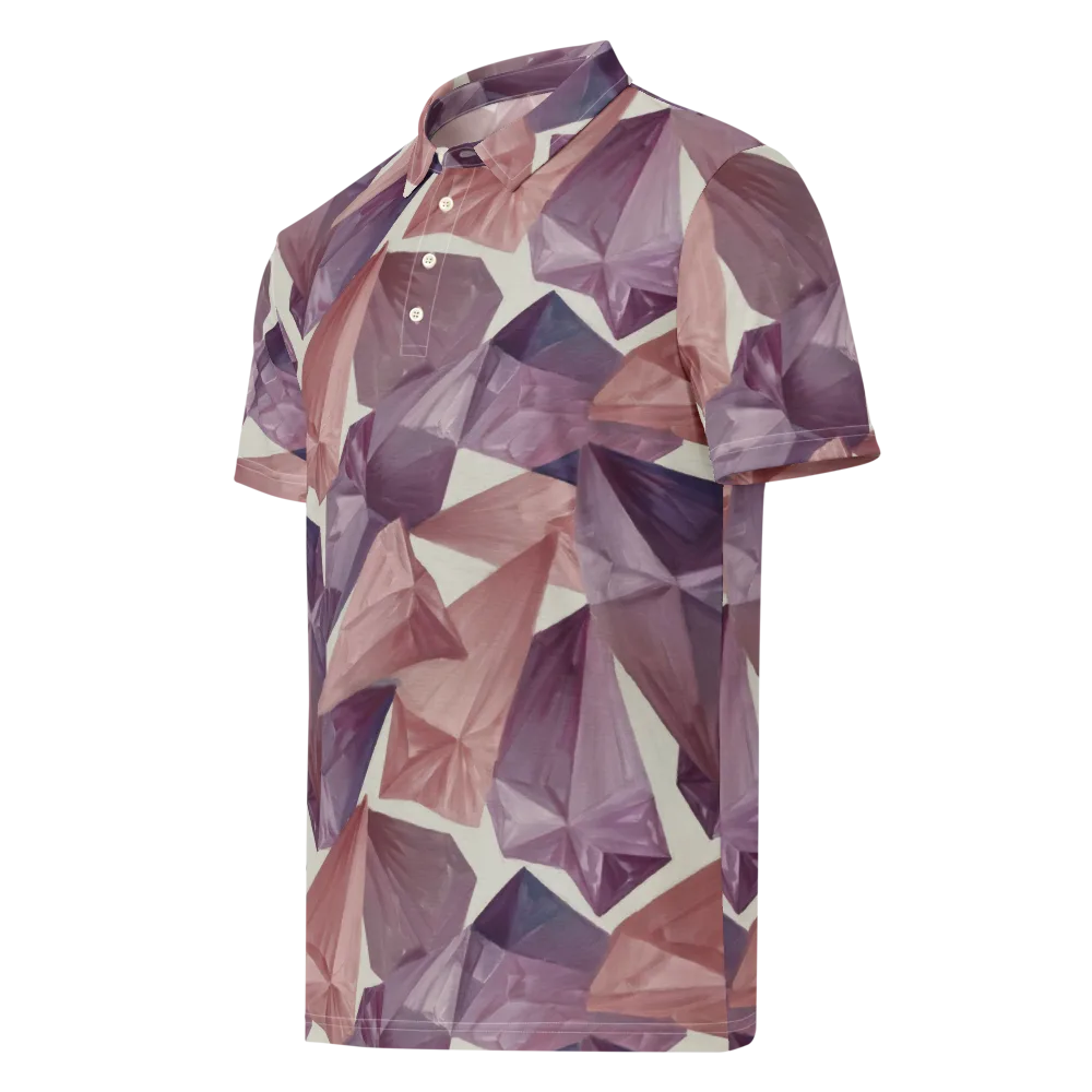 Amethyst Fold on Men's Slim Fit Polo Shirt — Left Front