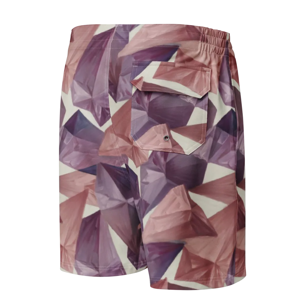 Amethyst Fold on Men's Board Shorts — Back