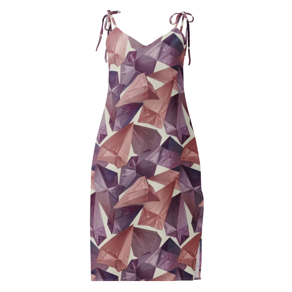 Amethyst Fold on Slip Dress — Front