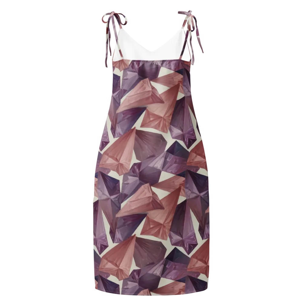 Amethyst Fold on Slip Dress — Back