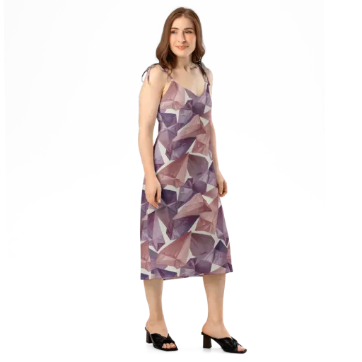 Amethyst Fold on a Slip Dress