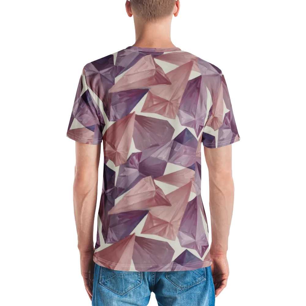 Amethyst Fold on Men's Crew Neck T-Shirt — Back