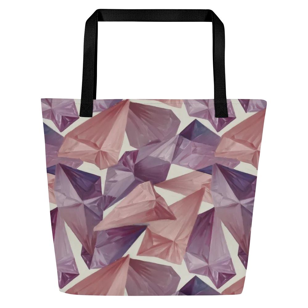Amethyst Fold on Large Tote Bag W/ Pocket — Front