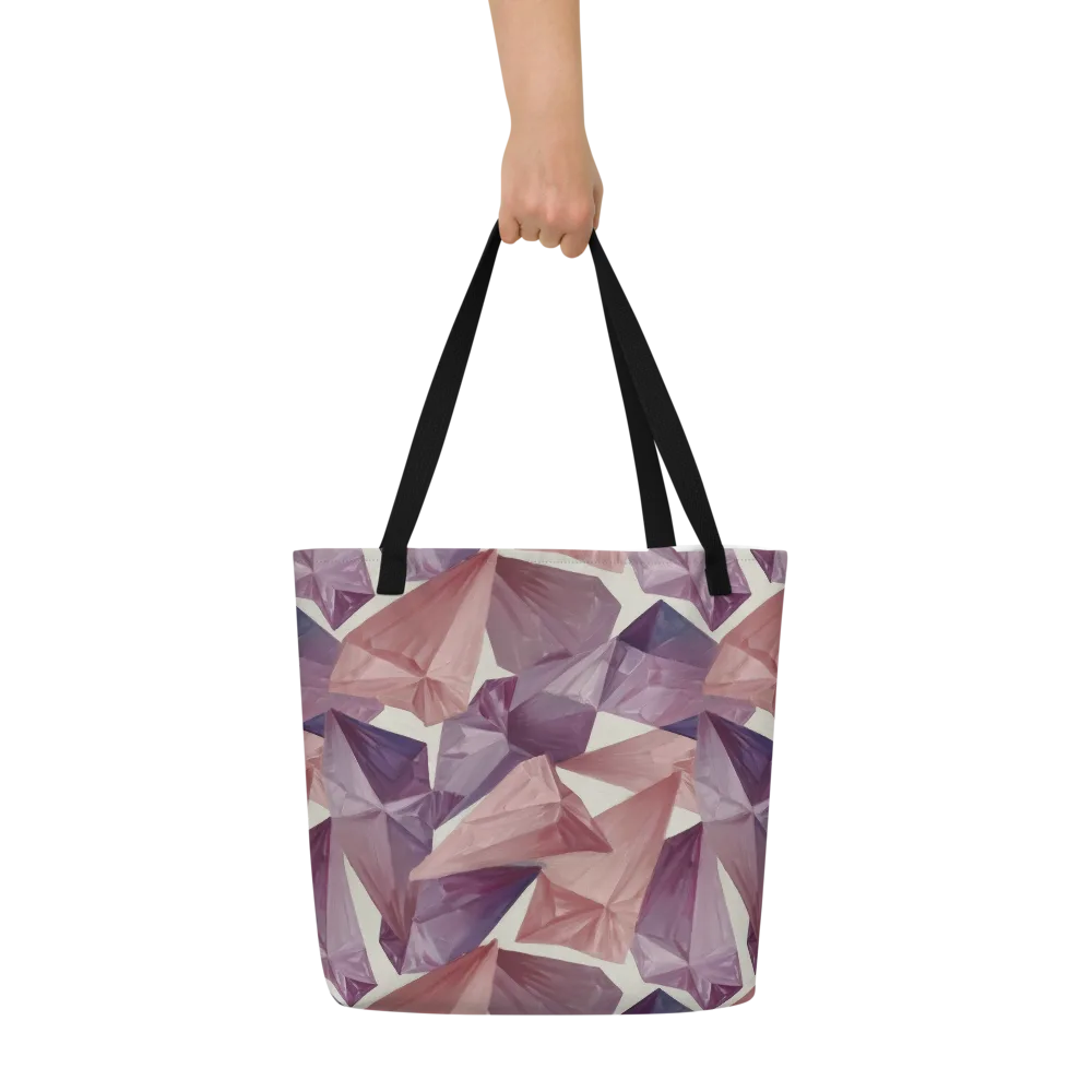 Amethyst Fold on Large Tote Bag W/ Pocket — Front