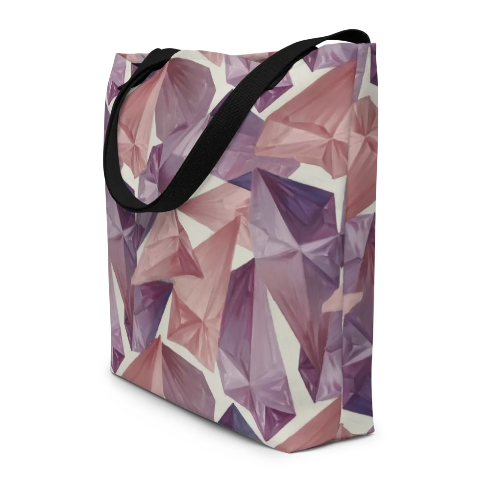 Amethyst Fold on Large Tote Bag W/ Pocket — Front