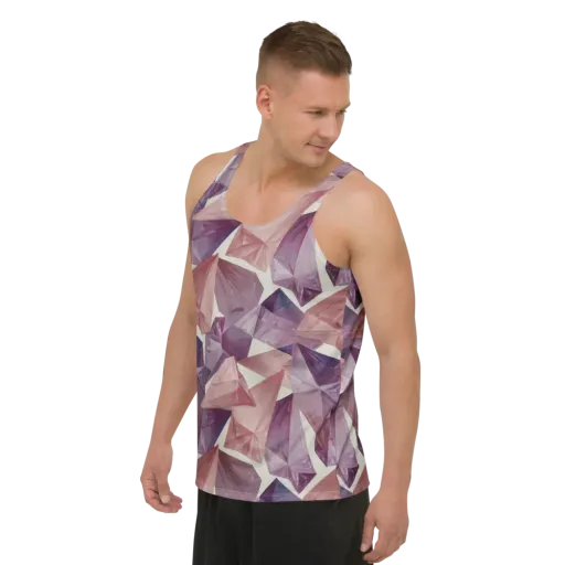Amethyst Fold on a Men's Tank Top