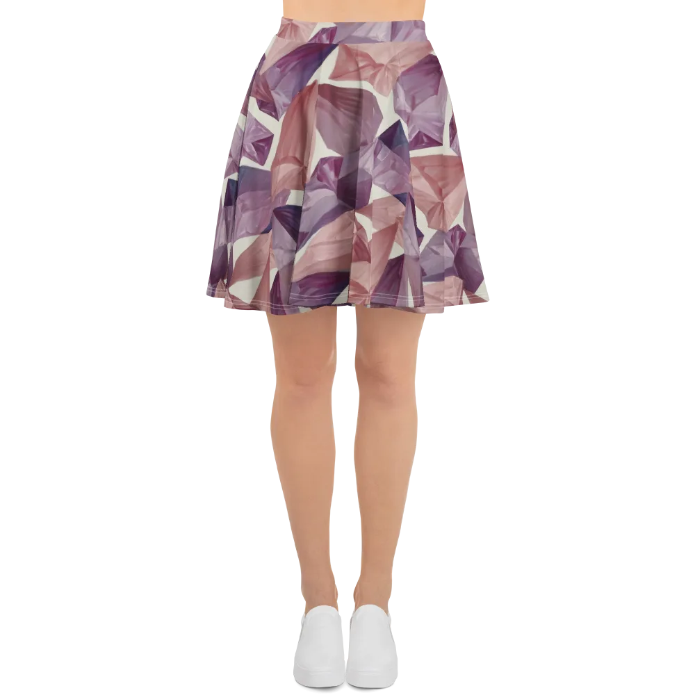 Amethyst Fold on Skater Skirt — Front