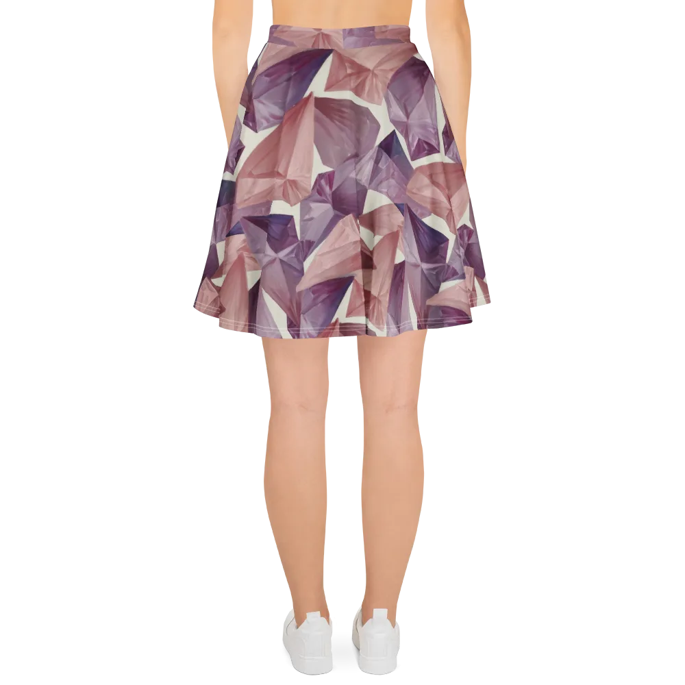 Amethyst Fold on Skater Skirt — Back