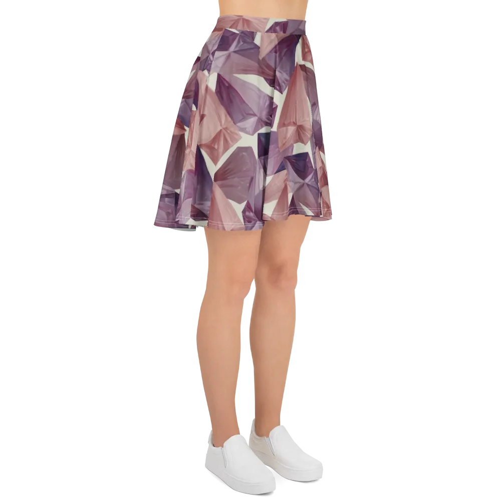 Amethyst Fold on Skater Skirt — Right