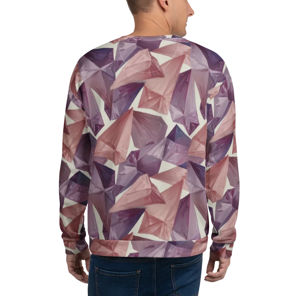 Amethyst Fold on Sweatshirt — Back