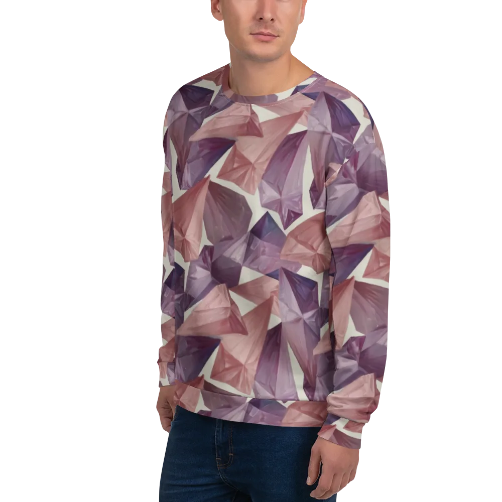 Amethyst Fold on Sweatshirt — Left Front