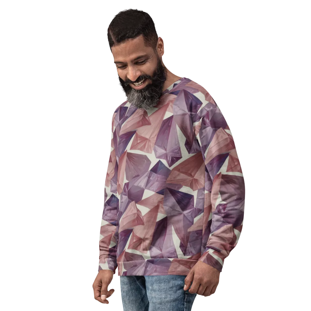 Amethyst Fold on Sweatshirt — Left Front