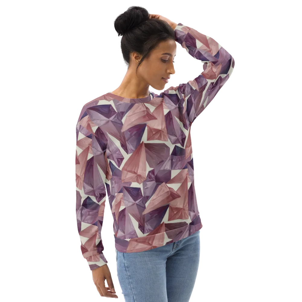 Amethyst Fold on Sweatshirt — Right Front