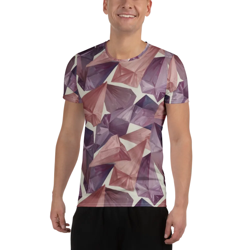 Amethyst Fold on Men's Athletic T-Shirt — Front