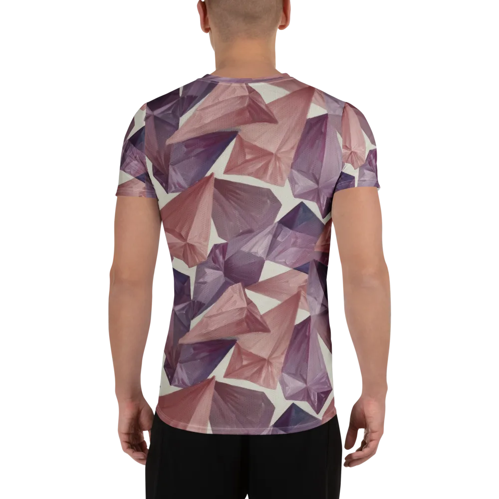 Amethyst Fold on Men's Athletic T-Shirt — Back