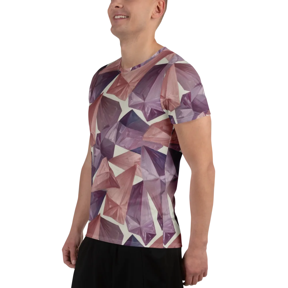Amethyst Fold on Men's Athletic T-Shirt — Left