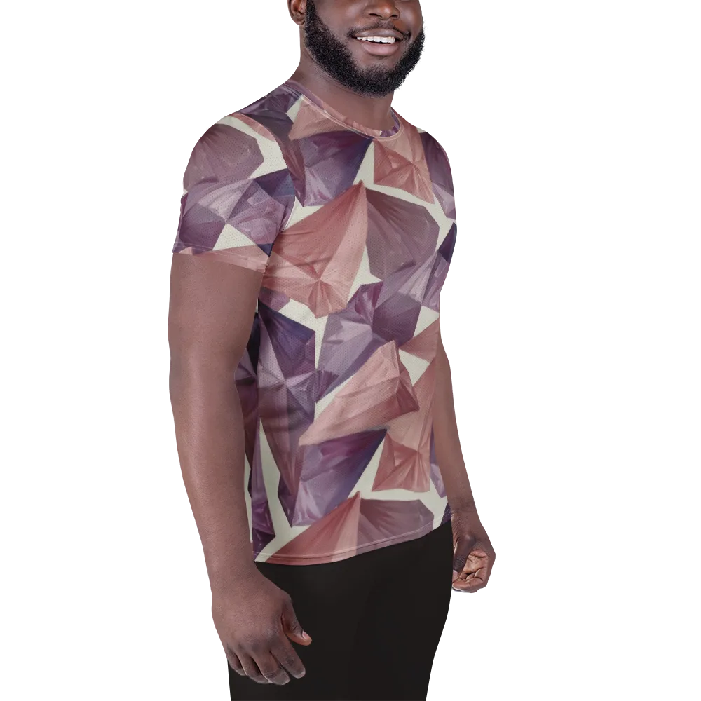 Amethyst Fold on Men's Athletic T-Shirt — Right