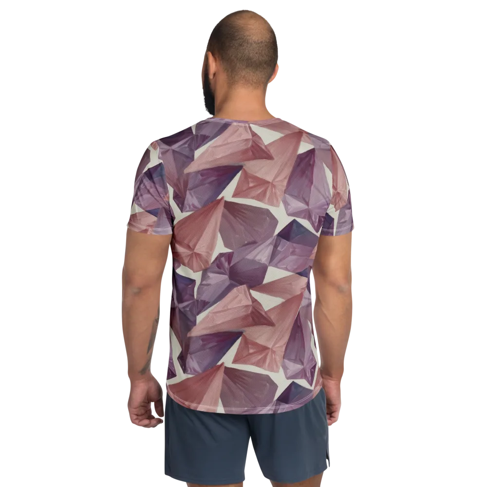 Amethyst Fold on Men's Athletic T-Shirt — Back