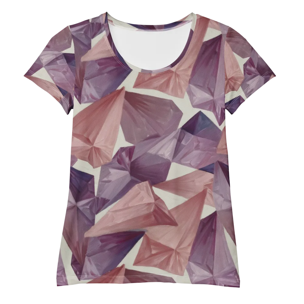 Amethyst Fold on Women's Athletic T-Shirt — Front