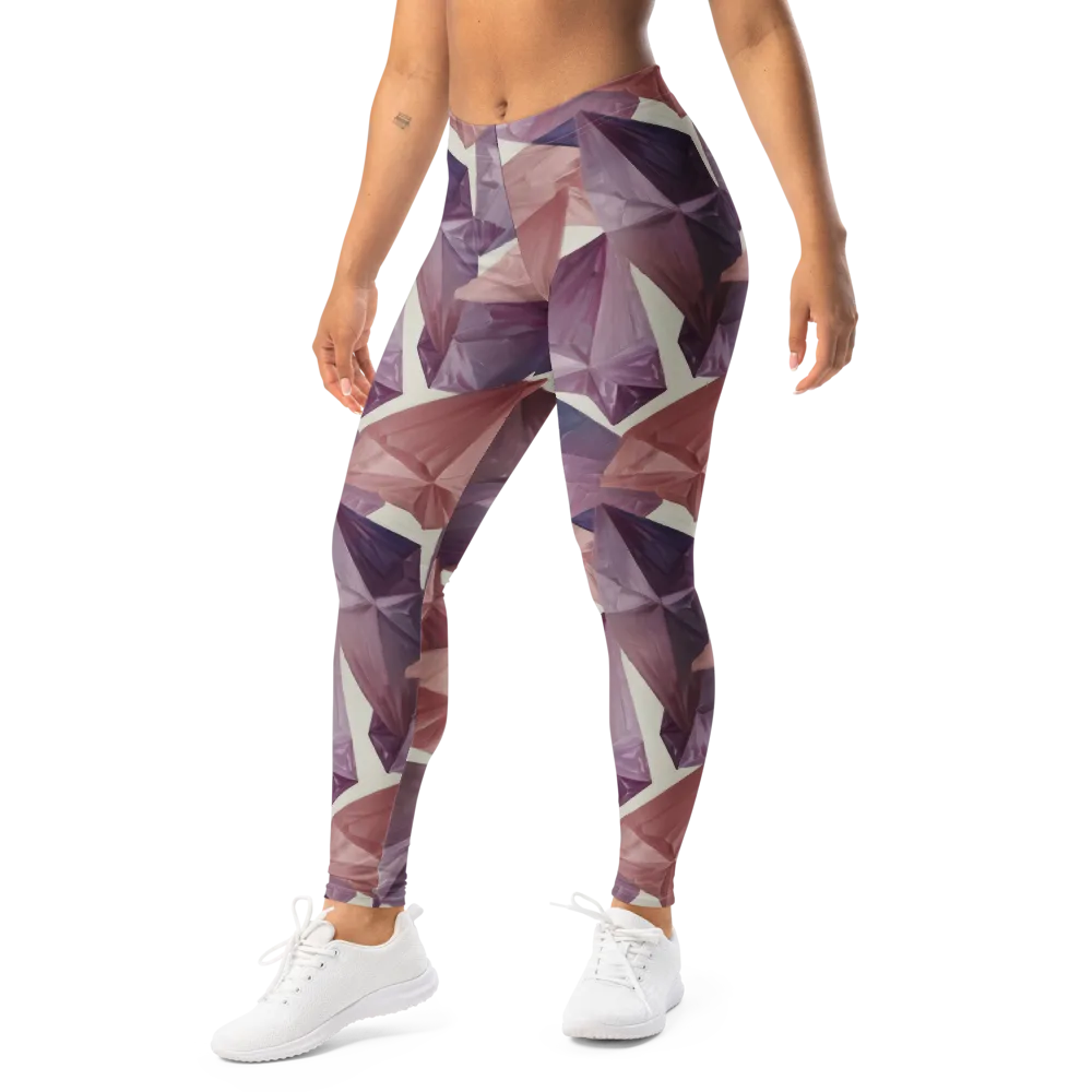 Amethyst Fold on Leggings — Left Front