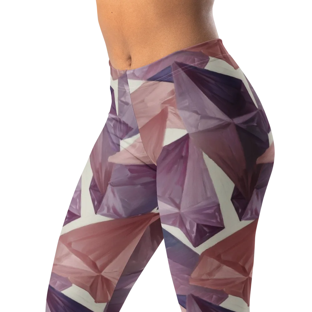 Amethyst Fold on Leggings — Left Front