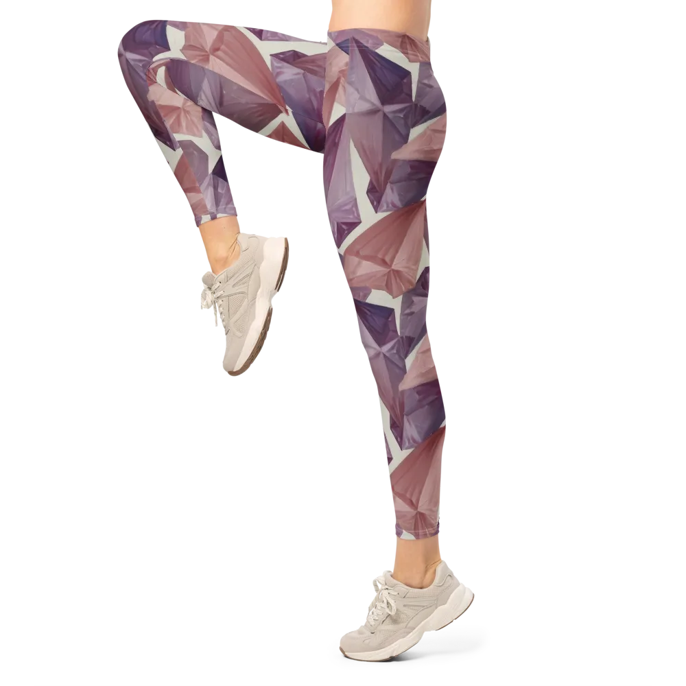 Amethyst Fold on Leggings — Left