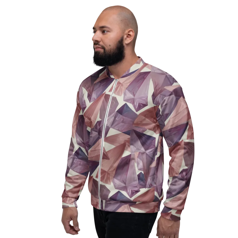 Amethyst Fold on Bomber Jacket — Left