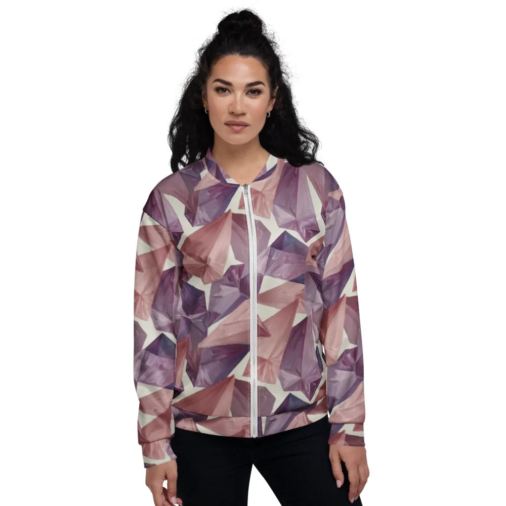 Amethyst Fold on Bomber Jacket — Front