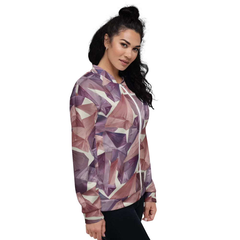 Amethyst Fold on Bomber Jacket — Right