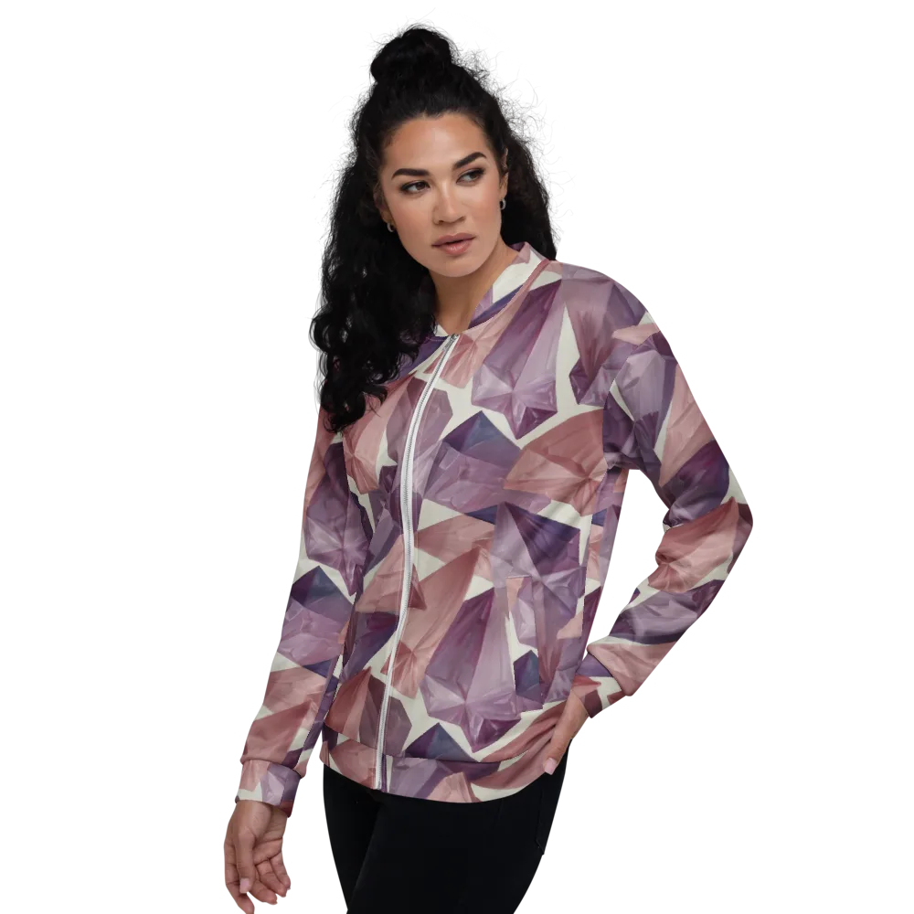 Amethyst Fold on Bomber Jacket — Left