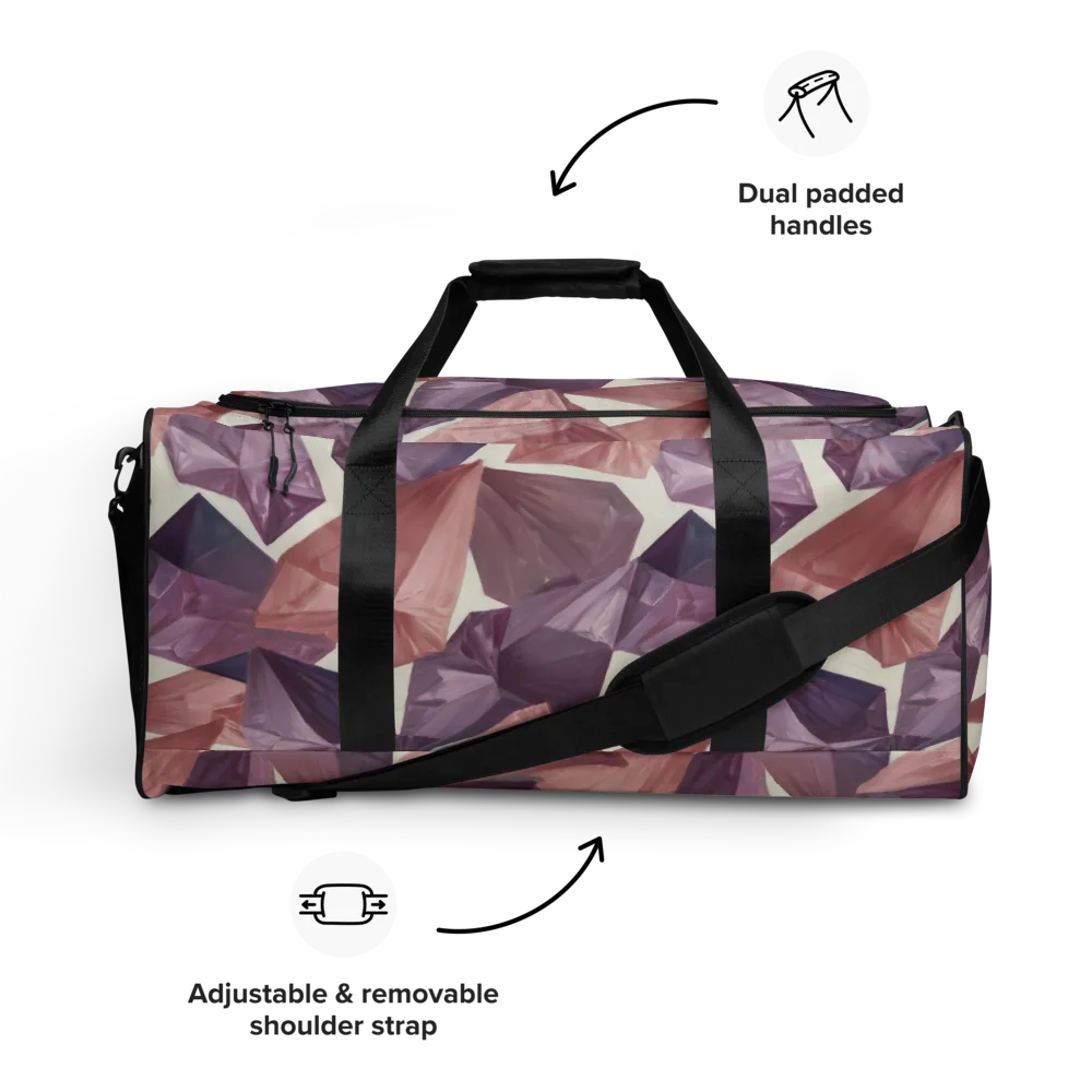 Amethyst Fold on Duffle Bag — Front