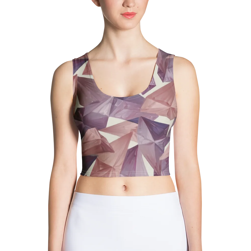 Amethyst Fold on Crop Top — Front