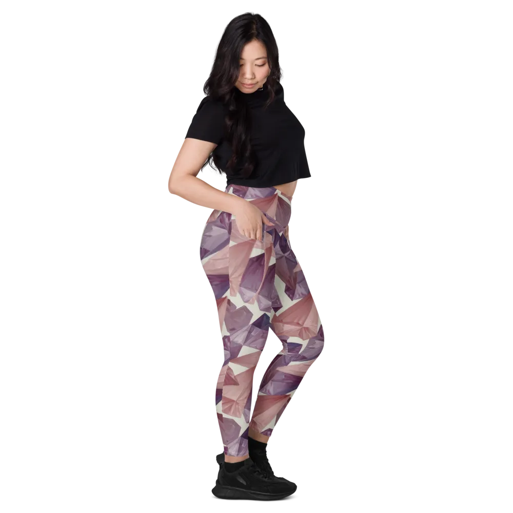 Amethyst Fold on Leggings with Pockets — Right
