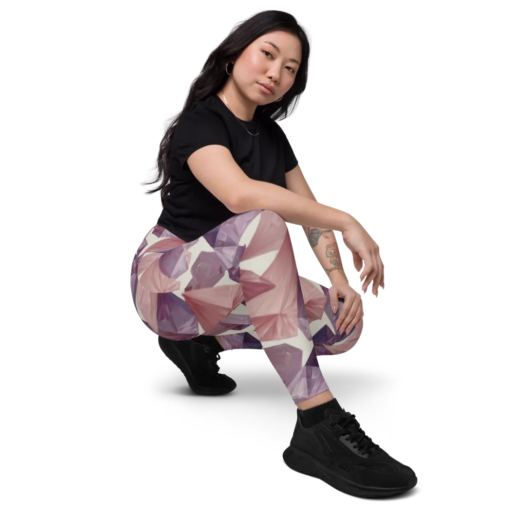 Amethyst Fold on Leggings with Pockets — Right Front